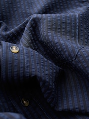 Seasalt Cornwall Blue Yestin Short Sleeve Shirt - Image 5 of 5