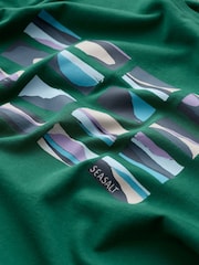 Seasalt Cornwall Green Midwatch T-Shirt - Image 4 of 4