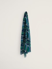 Seasalt Cornwall Green Wilcove Scarf - Image 4 of 5