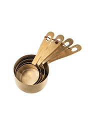 Kitchen Pantry Gold Brass Measuring Cups and Spoons - Image 4 of 4
