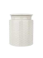 Kitchen Pantry Grey Set of 2 Storage Canisters Small and Large - Image 1 of 4