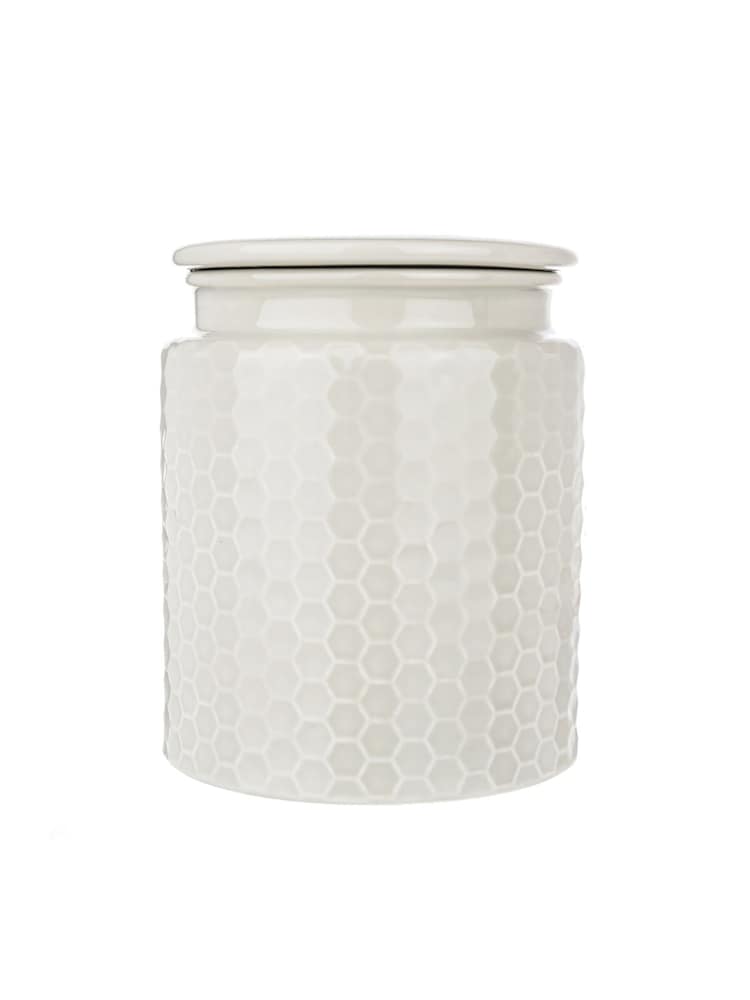 Kitchen Pantry Grey Set of 2 Storage Canisters Small and Large - Image 1 of 4