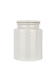Kitchen Pantry Grey Set of 2 Storage Canisters Small and Large - Image 3 of 4