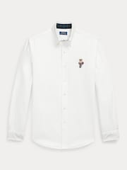 Polo Ralph Lauren White Seasonal Bear Oxford Shirt - Image 1 of 2