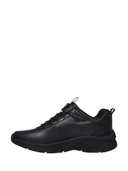 Skechers Black Kids Microspec School Trainers - Image 2 of 5