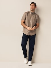 Stone Regular Fit Short Sleeve Oxford Shirt - Image 1 of 1