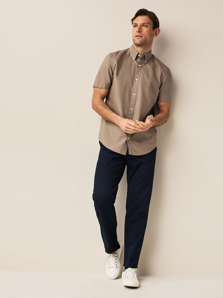 Stone Regular Fit Short Sleeve Oxford Shirt - Image 1 of 1