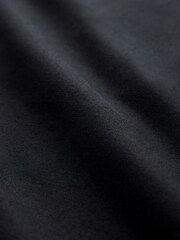 Black Slim Fit Stretch Oxford Long Sleeve Shirt - Image 9 of 9