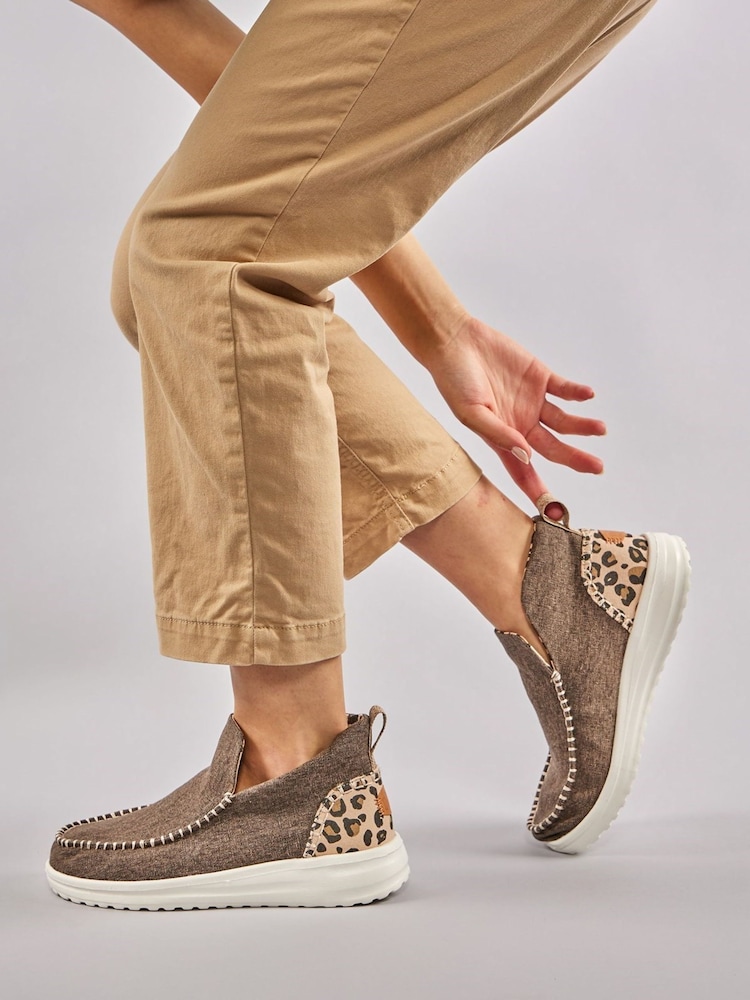 HEYDUDE Denny Heavy Canvas Black Boots - Image 1 of 1