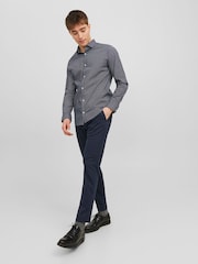 Темно-синий блейзер - JACK & JONES узкие брюки чинос - Изображение 3 из 8