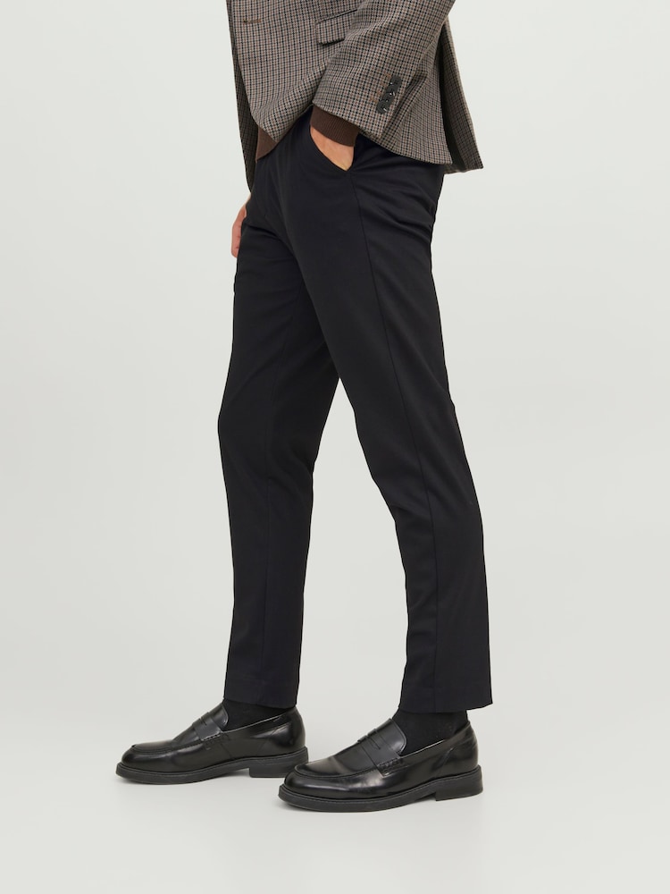 Черный - JACK & JONES узкие брюки чинос - Изображение 2 из 5