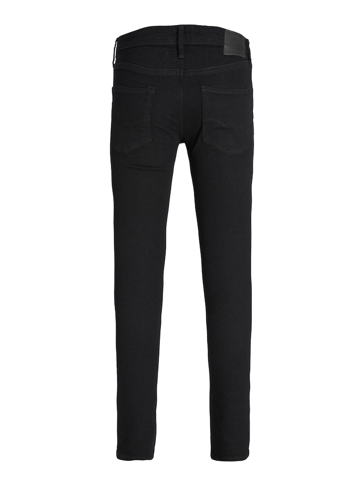 JACK & JONES Black Liam Skinny Fit Jeans - Image 9 of 9