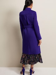 Phase EightPetite Purple Susanna Wool Smart Coat - Image 2 of 6