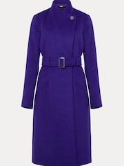 Phase EightPetite Purple Susanna Wool Smart Coat - Image 6 of 6