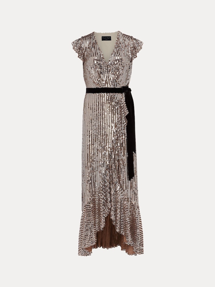 Phase Eight Metallic Petite Enja Sequin Maxi Dress - Image 6 of 6 Phase Eight Metallic Petite Enja Sequin Maxi Dress - Image 6 of 6