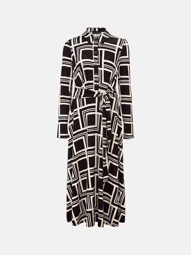 Phase Eight Black Petite April Midi Dress - Image 6 of 6