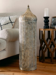 Brushed Silver Tangier Floor Lamp - Image 2 of 6