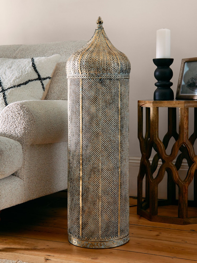 Brushed Silver Tangier Floor Lamp - Image 2 of 6