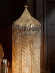 Brushed Silver Tangier Floor Lamp - Image 3 of 6