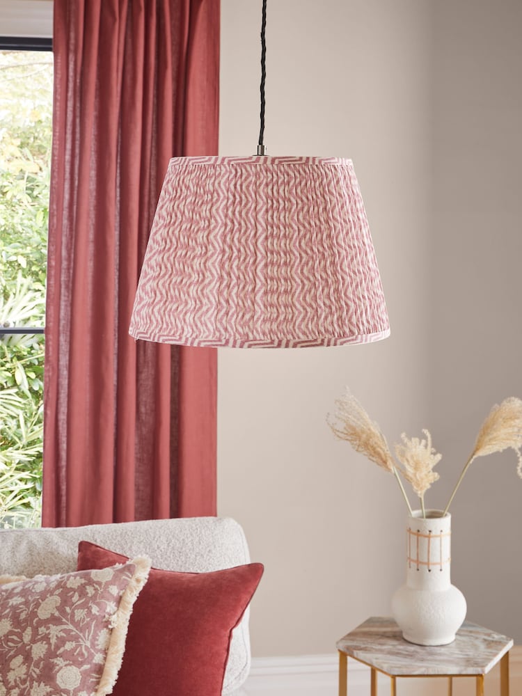 Red Bobbin Easy Fit Lamp Shade - Image 3 of 9
