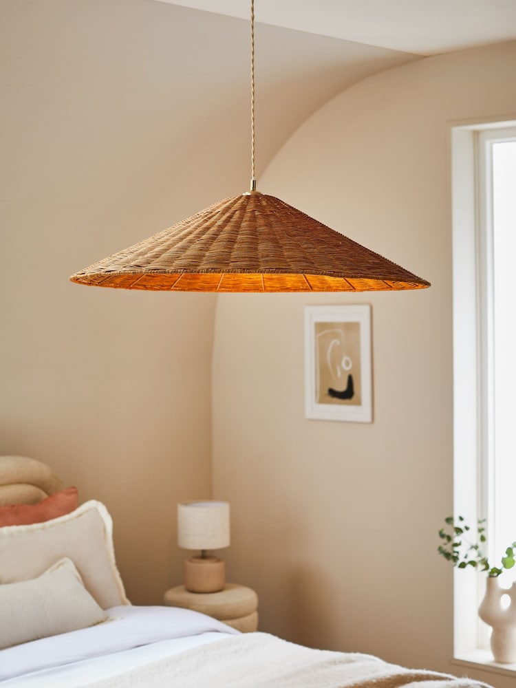 Natural Timor Large Easy Fit Pendant Light Shade - Image 1 of 5