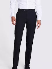 MOSS Black Tailored Fit Trousers - Image 1 of 3