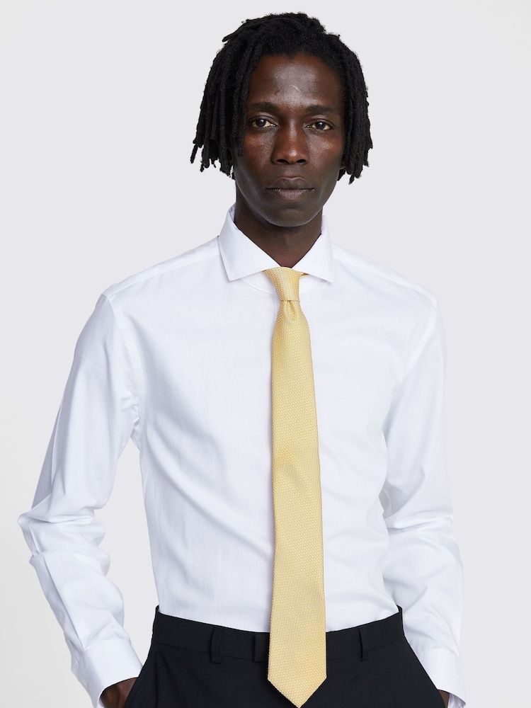 MOSS Natural Textured Tie - Image 1 of 2
