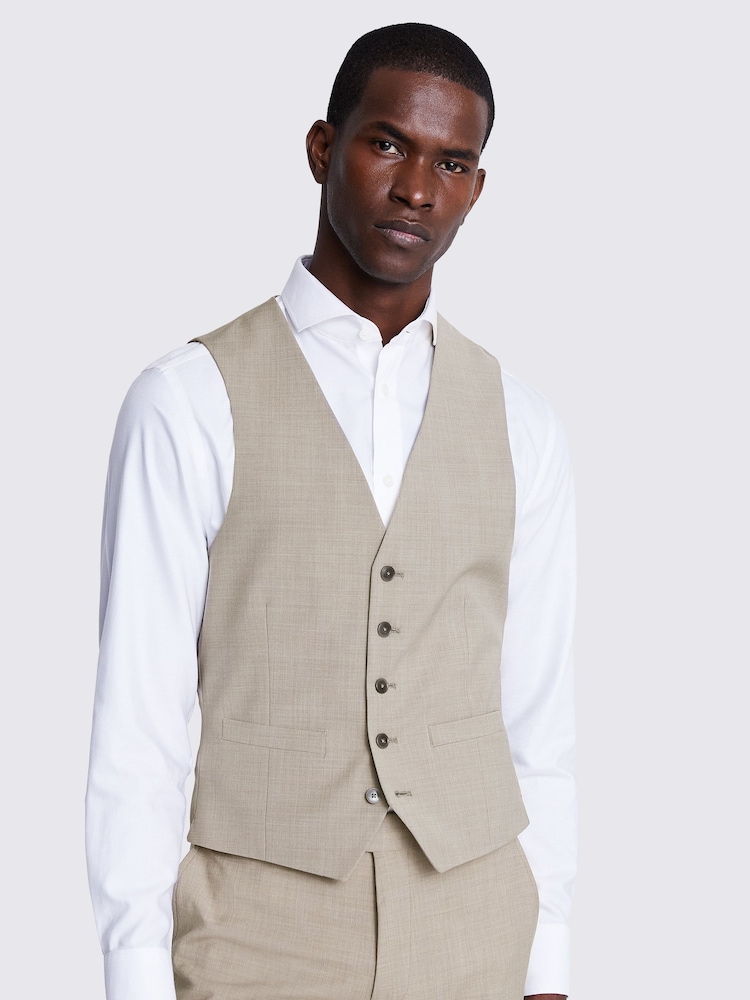 DKNY Slim Fit Natural Waistcoat - Image 1 of 3