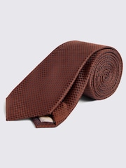 MOSS Red Textured Tie - Image 1 of 3
