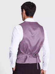 DKNY Burgundy Red Slim Fit Waistcoat - Image 2 of 2