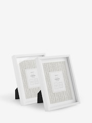 Set of 2 White Parker Photo Frames - Image 4 of 8