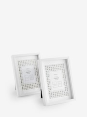 Set of 2 White Parker Photo Frames - Image 6 of 8