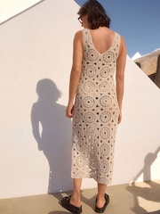 Ecru Crochet Dress - Image 4 of 9