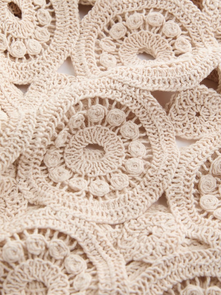 Ecru Crochet Dress - Image 9 of 9
