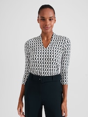 Verde - Blusa estampada Hobbs Aimee - Imagem 1 de 4