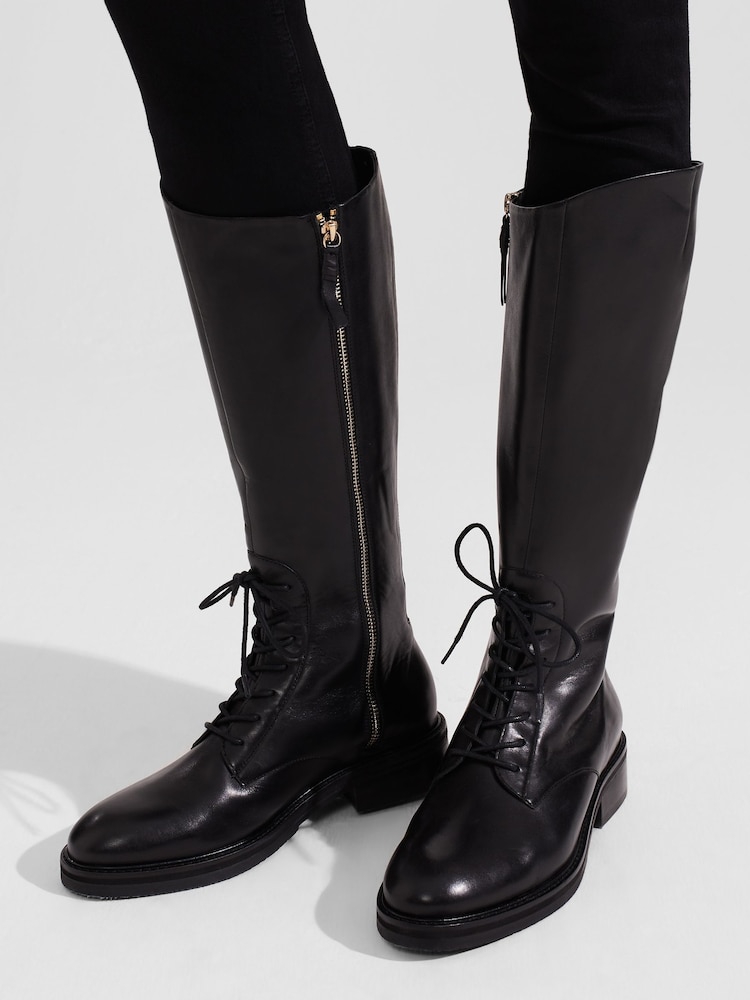 Hobbs Black Knee Laurel Boots - Image 4 of 4 Hobbs Black Knee Laurel Boots - Image 4 of 4