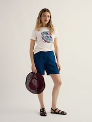 Seasalt Cornwall White Printing Ink T-Shirt - Image 1 of 5