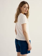 Seasalt Cornwall White Printing Ink T-Shirt - Image 3 of 5