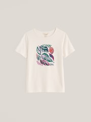 Seasalt Cornwall White Printing Ink T-Shirt - Image 4 of 5