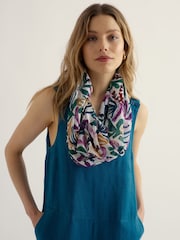 Seasalt Cornwall White Wilcove Snood Scarf - Image 1 of 4