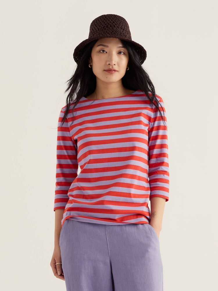 Seasalt Cornwall Red Sailor Top - Image 1 of 5 Seasalt Cornwall Red Sailor Top - Image 1 of 5