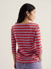 Seasalt Cornwall Red Sailor Top - Image 2 of 5