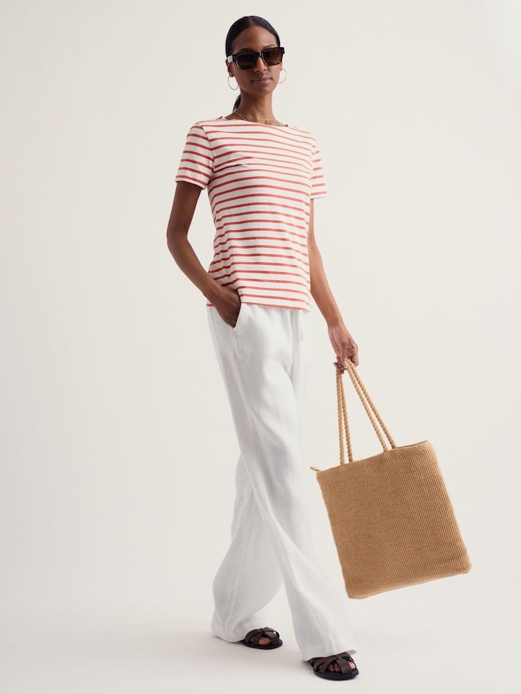 Seasalt Cornwall Orange Sailor T-Shirt - Image 1 of 5 Seasalt Cornwall Orange Sailor T-Shirt - Image 1 of 5