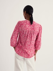 Seasalt Cornwall Pink Willow Path Top - Image 2 of 5