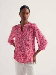 Seasalt Cornwall Pink Willow Path Top - Image 3 of 5