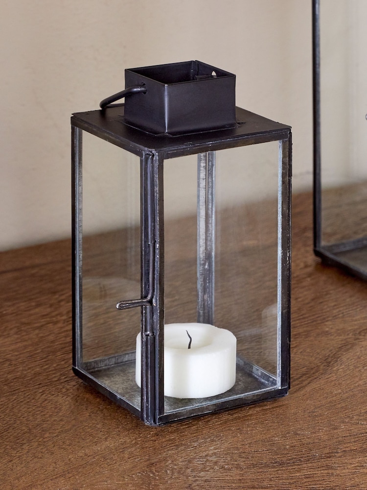 Nkuku Black Sia Mini Table Lantern - Image 1 of 3