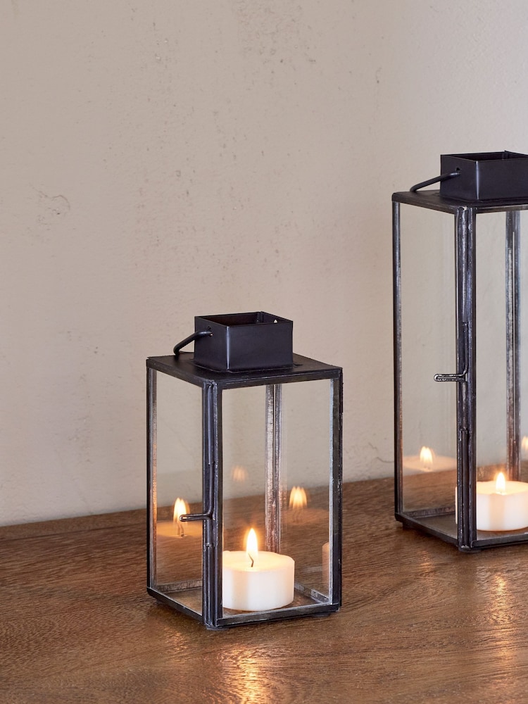 Nkuku Black Sia Mini Table Lantern - Image 2 of 3