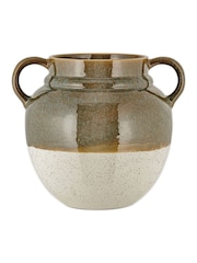 Nkuku Dark Olive Natural Inha Reactive Glaze Vase - Image 3 of 3