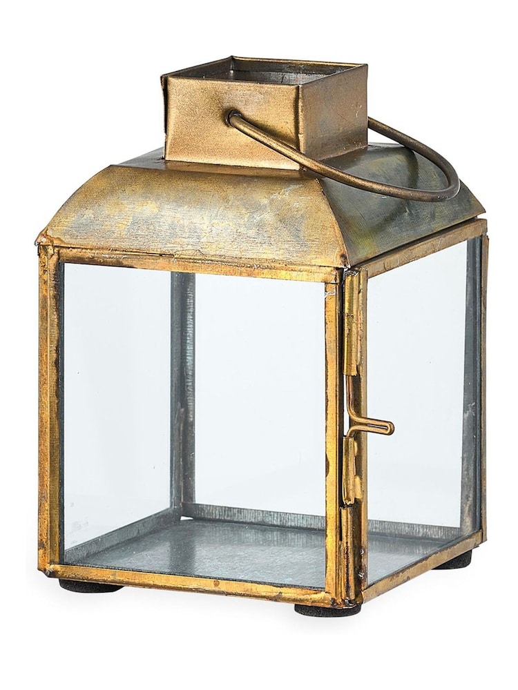 Nkuku Antique Brass Maro Brass Lantern - Image 3 of 3