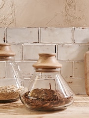 Nkuku Clear Deeka Storage Jar - Image 1 of 2